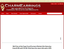 Tablet Screenshot of charmearrings.com